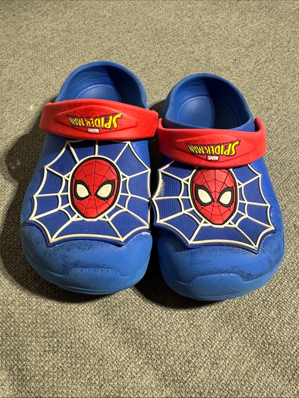 Marvel Kids Spider-Man Blue and Red Clog Sandals